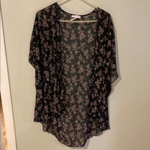 Emory Park Navy Floral Kimono